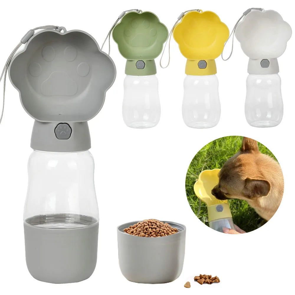 Large Dog Water Bottle for Small Big Dogs Portable Travel Pet Drinking Bottle Food and Water Container Puppy Cat Drinker Feeder