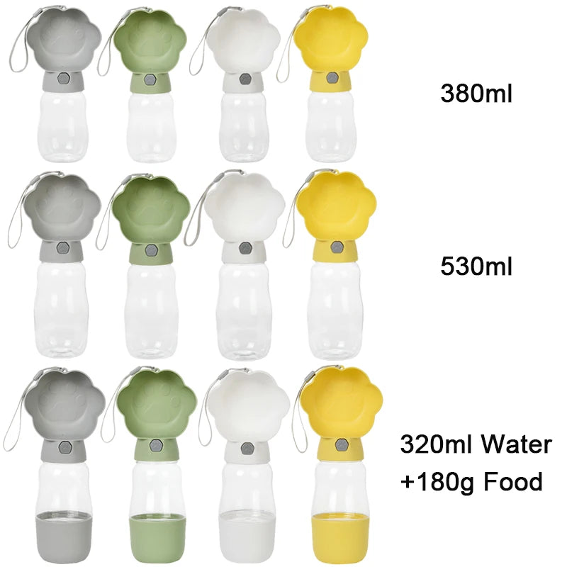 Large Dog Water Bottle for Small Big Dogs Portable Travel Pet Drinking Bottle Food and Water Container Puppy Cat Drinker Feeder